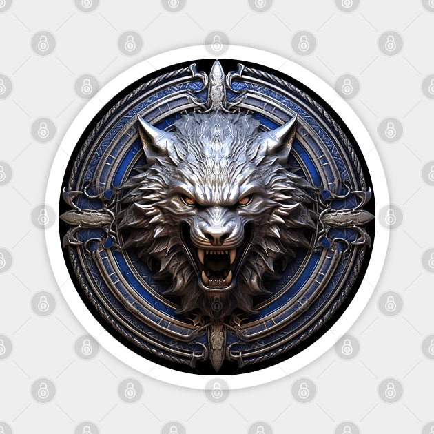 Wolf Emblem Magnet by MaxDeSanje 